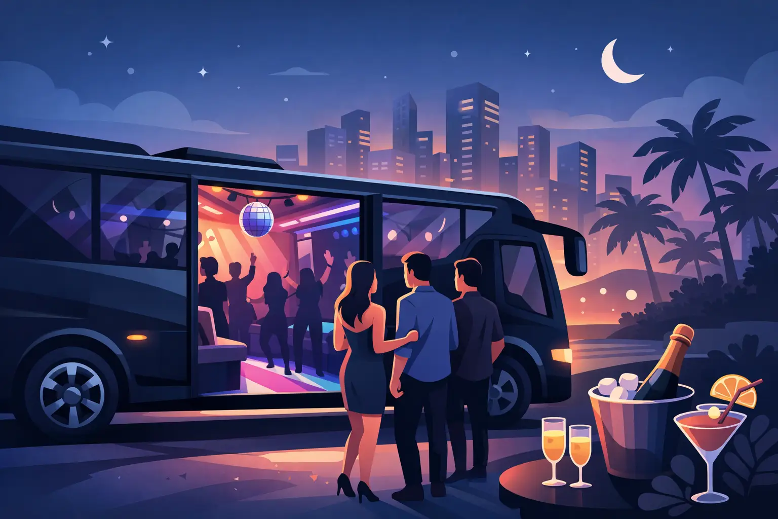 Qué incluye un party bus de verdad